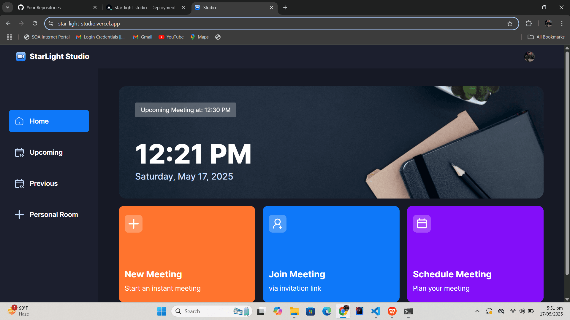 Starlight Studios – Video Conferencing App